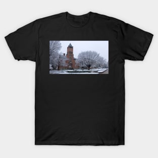 Old courthouse in the snow T-Shirt